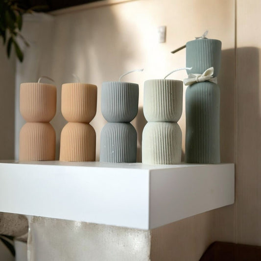 Aurelia Column | Sculptural Candle by Prestigious Posies