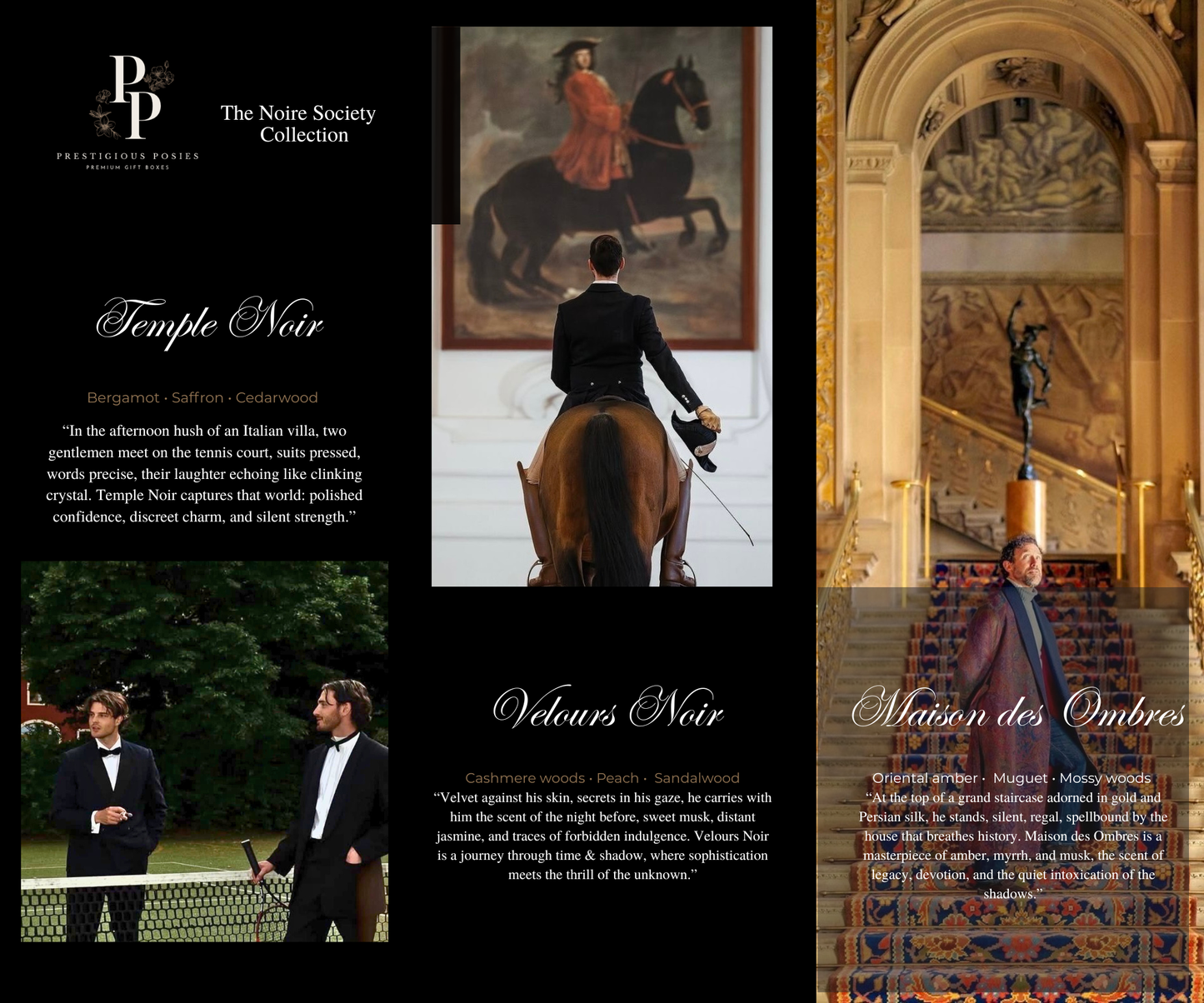 The Noire Society | Luxury Candle Collection by Prestigious Posies