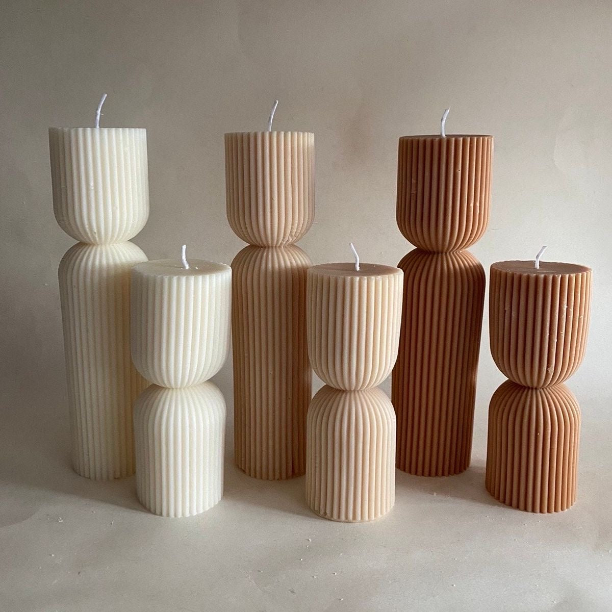 Aurelia Column | Sculptural Candle by Prestigious Posies