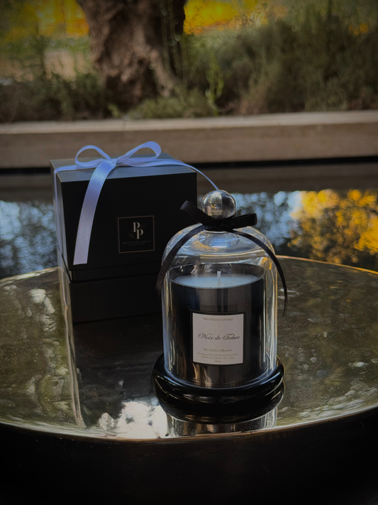 The Cloche d'Elégance | Luxury Coco Wax Candle by Prestigious Posies